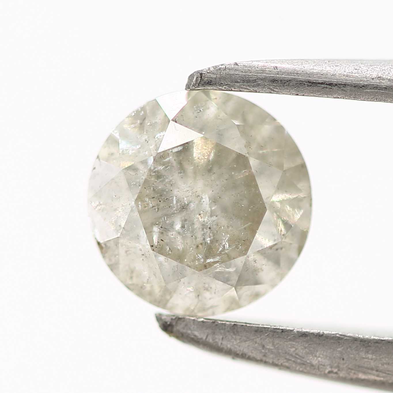 0.34 Carat Fancy Gray Round Shape Brilliant Cut Natural Loose Diamond